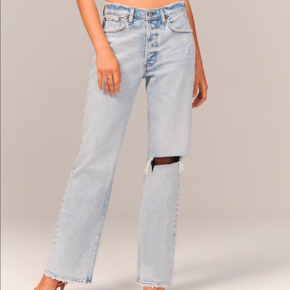 ‼️SOLD‼️ Abercrombie & Fitch 90s Low Rise Baggy Jeans - Picture 3 of 8